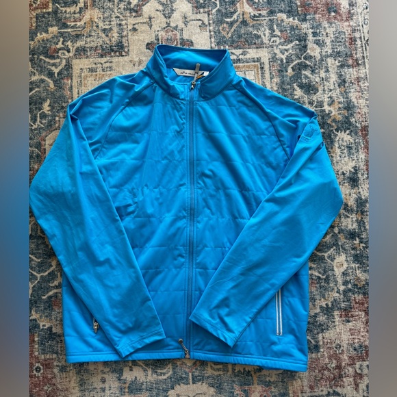 Peter Millar Merge Stretch Hybrid
Quilted Water Resistant Jacket Men's XL
Blue - Picture 2 of 7